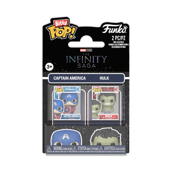 Bitty Pop! Captain America & Hulk 2-Pack, Image 1